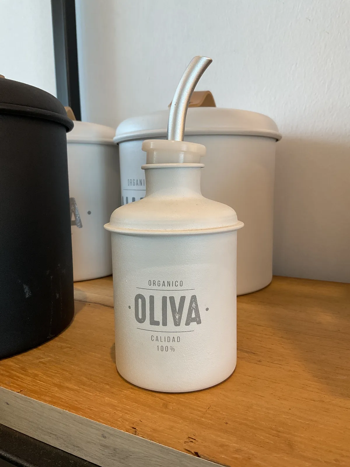 Aceitero Blanco Orgánico Oliva