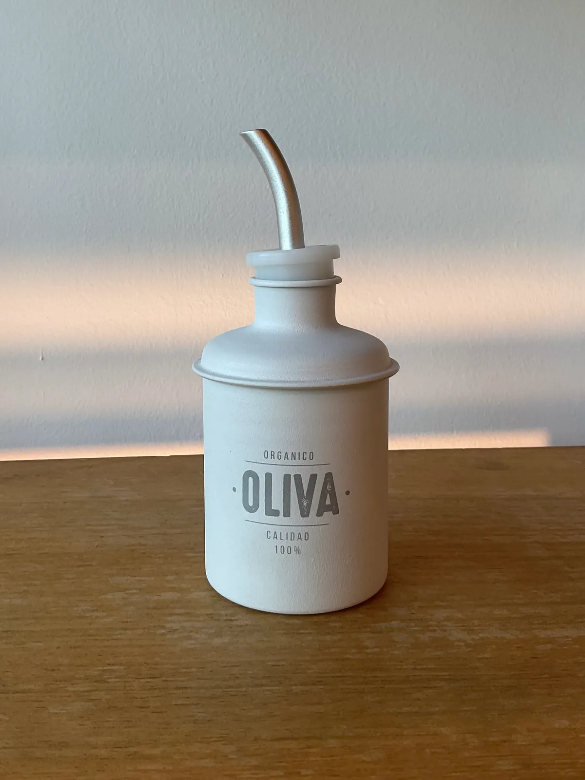 Aceitero Blanco Orgánico Oliva