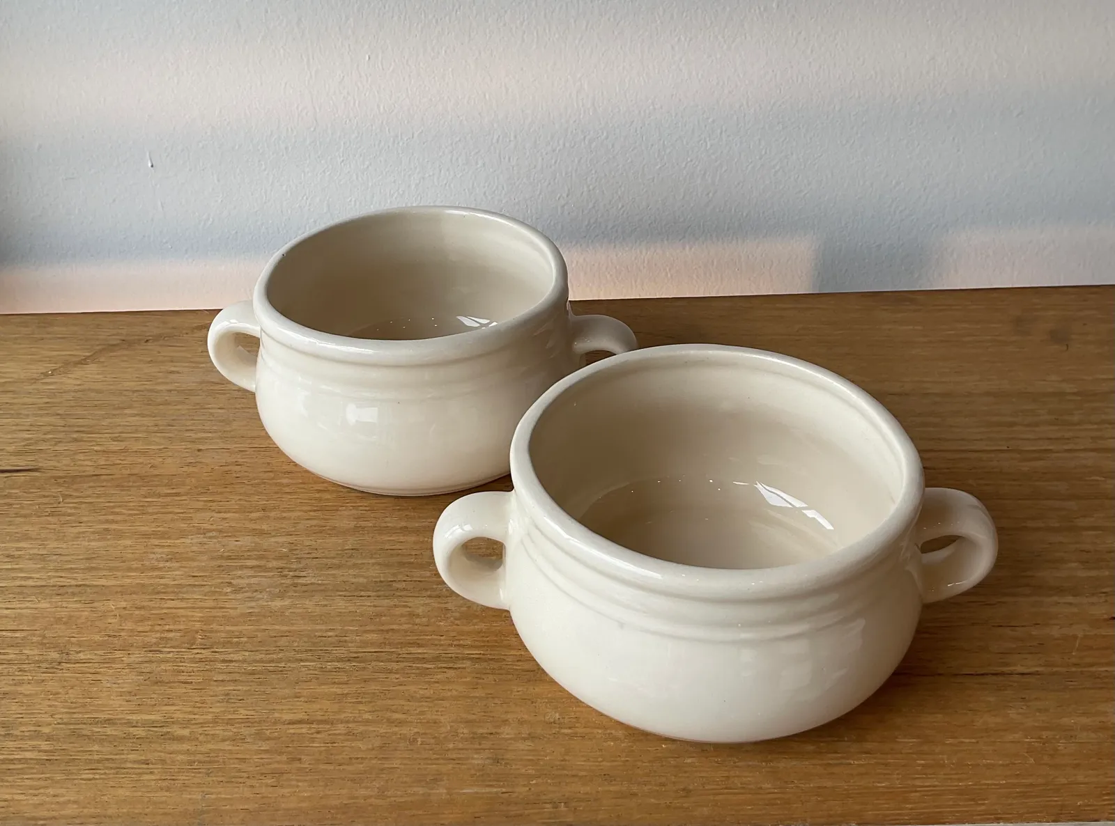 Cazuelas Beige con Manija