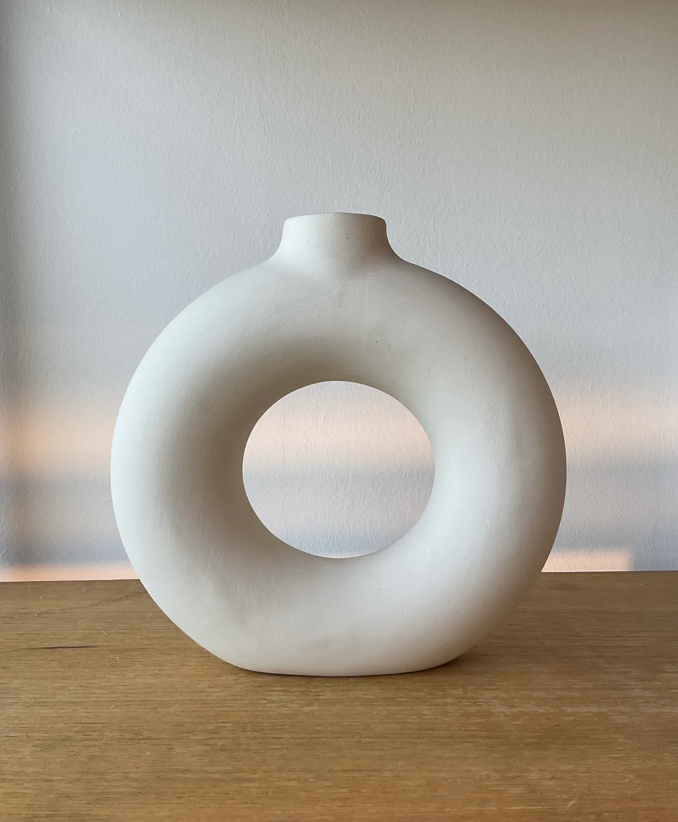 Jarrón Santorini 'O' Blanco