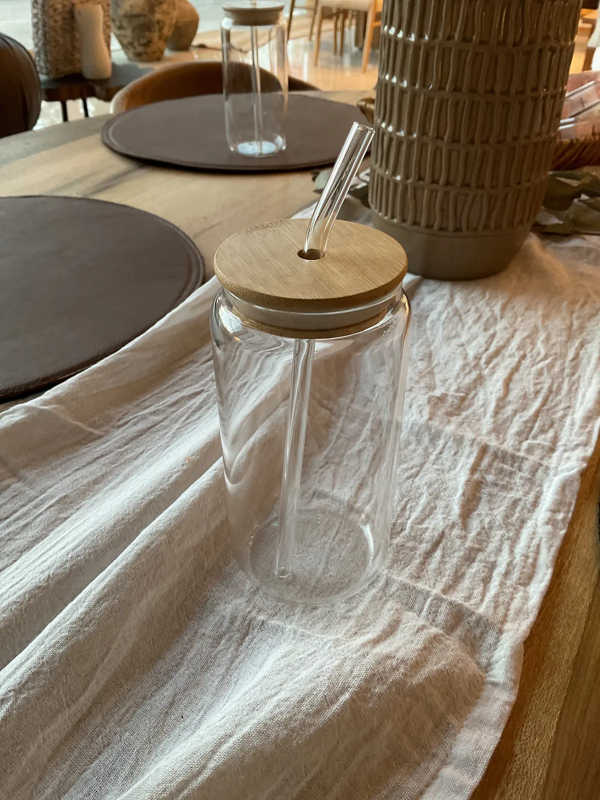Vaso con Tapa Lata
