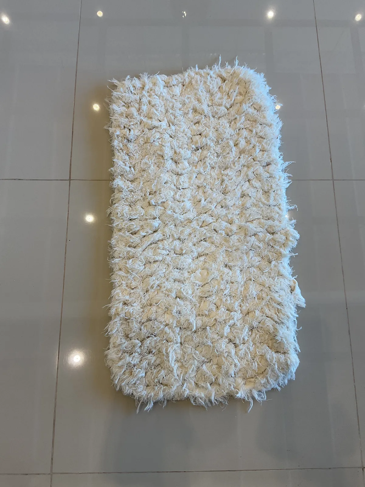 Alfombra Blanca Rectangular