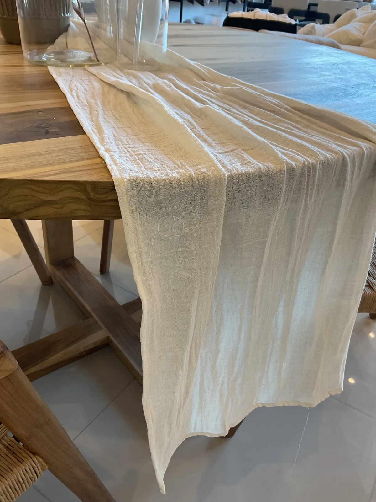 Camino Gasa Liso Beige