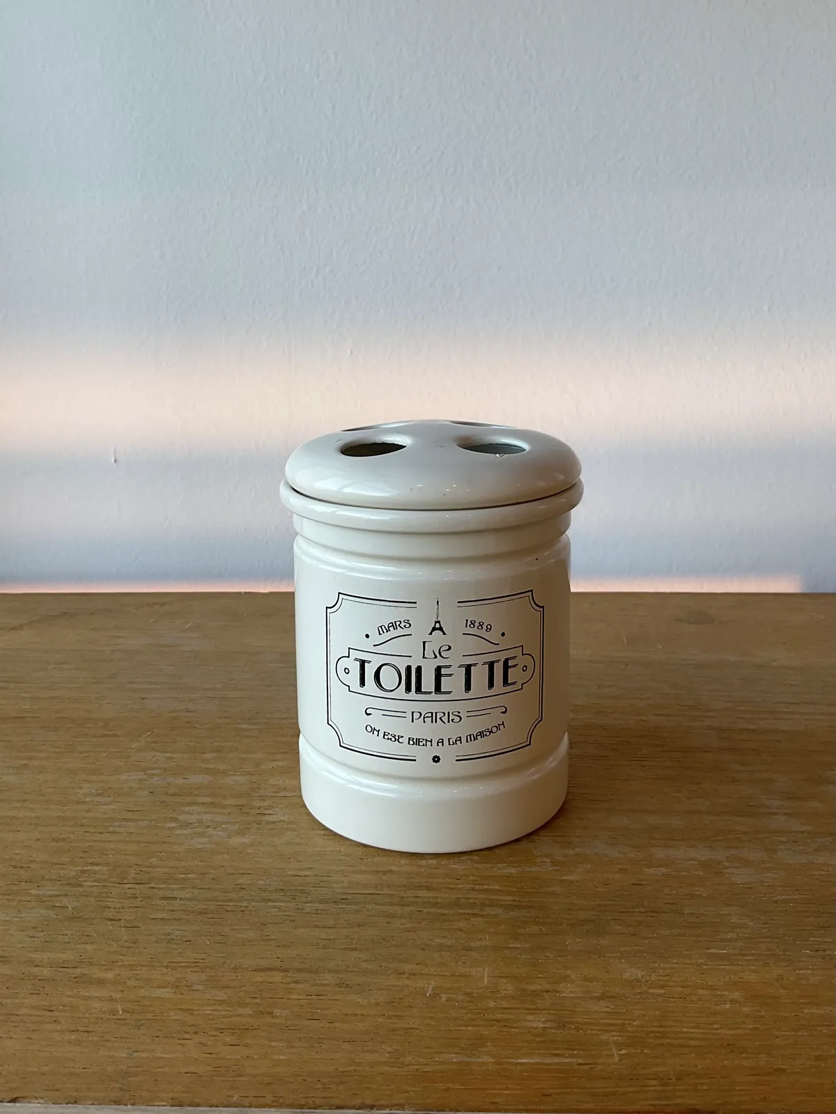 Porta Cepillos Blanco
