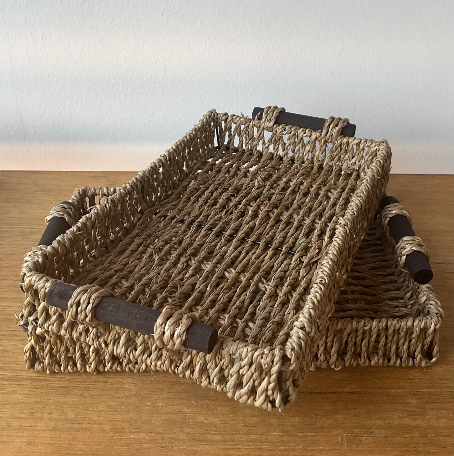 Bandejita Rectangular Manija Madera