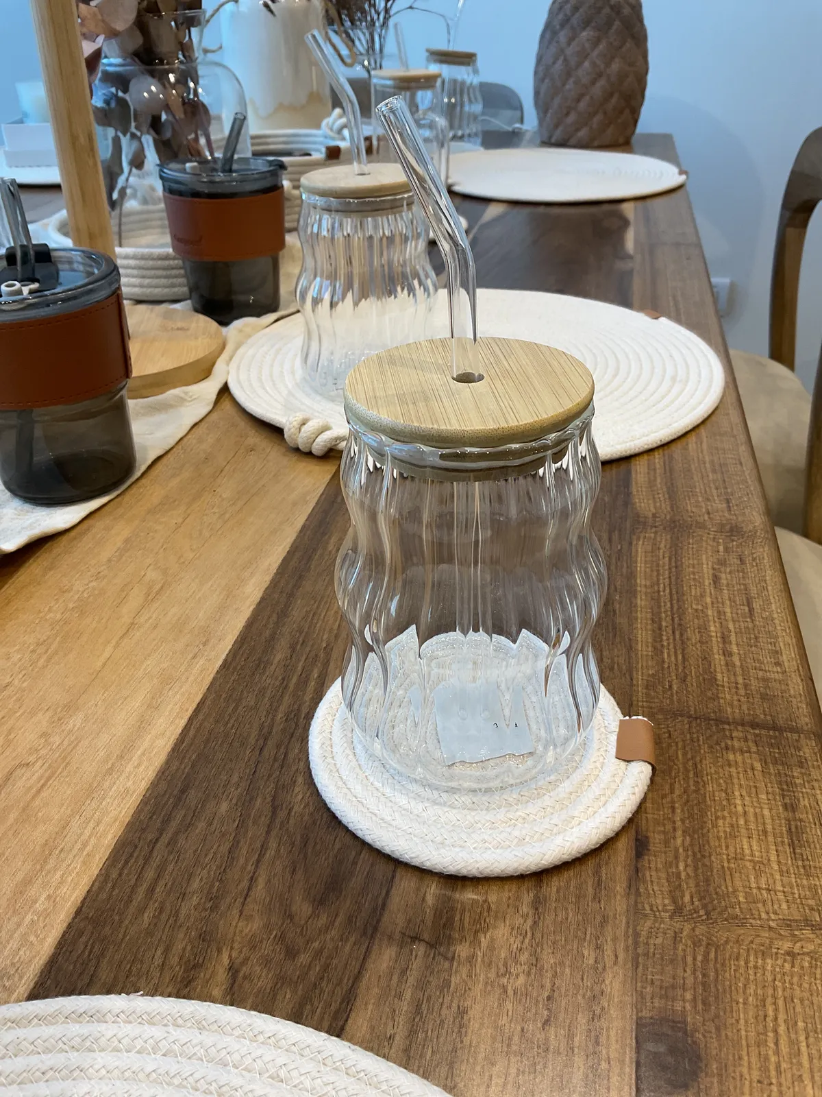 Vasos con Tapa Rallados Ondulado