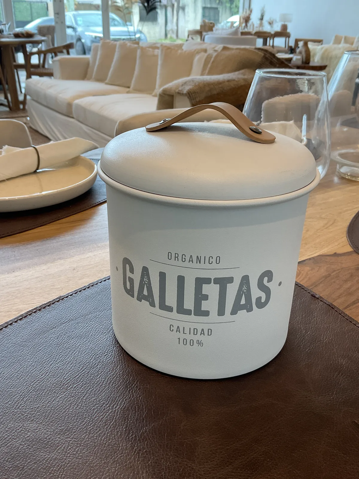 Tarro Galleta Blanco (set 2)