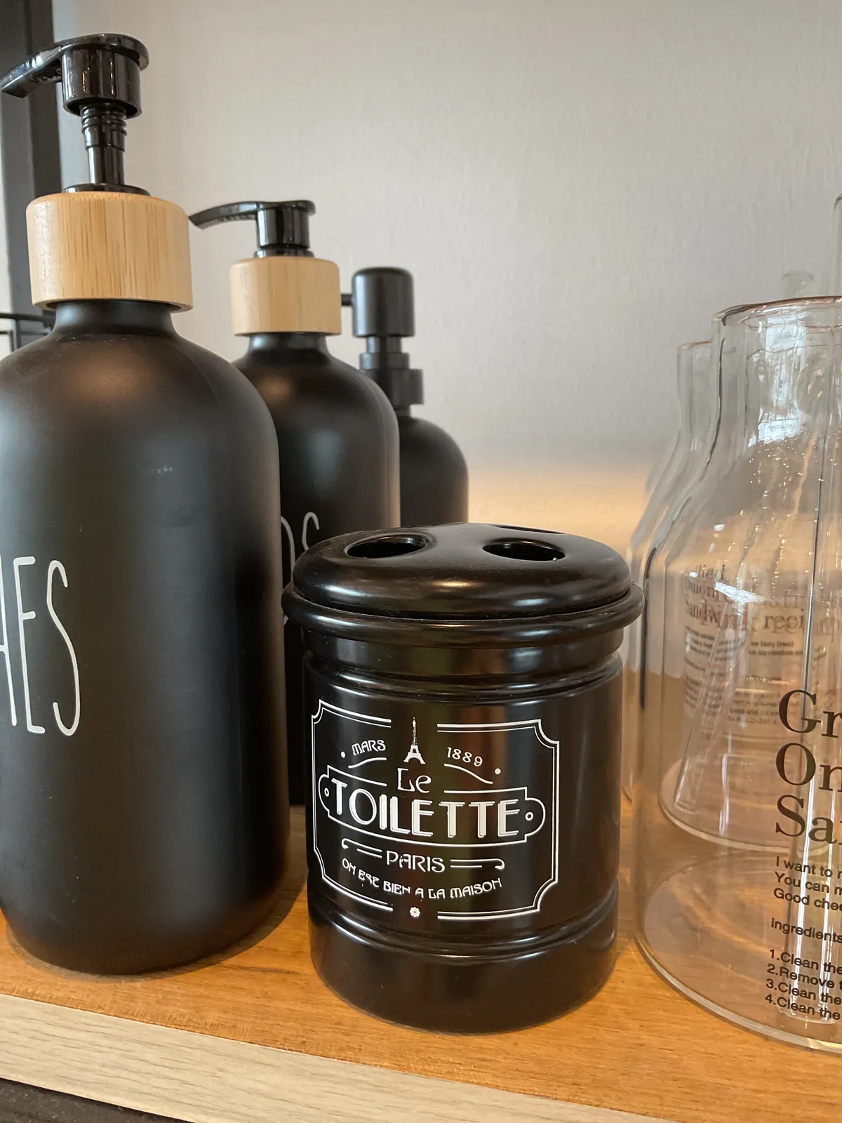 Porta Cepillos Negro