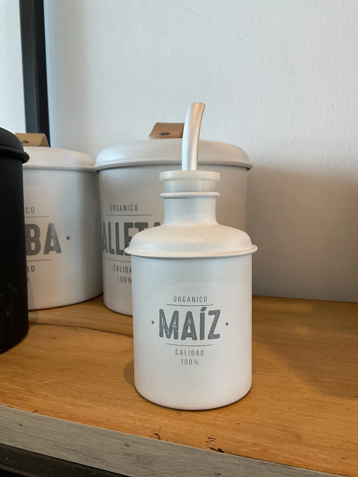 Aceitero Blanco Orgánico Maíz