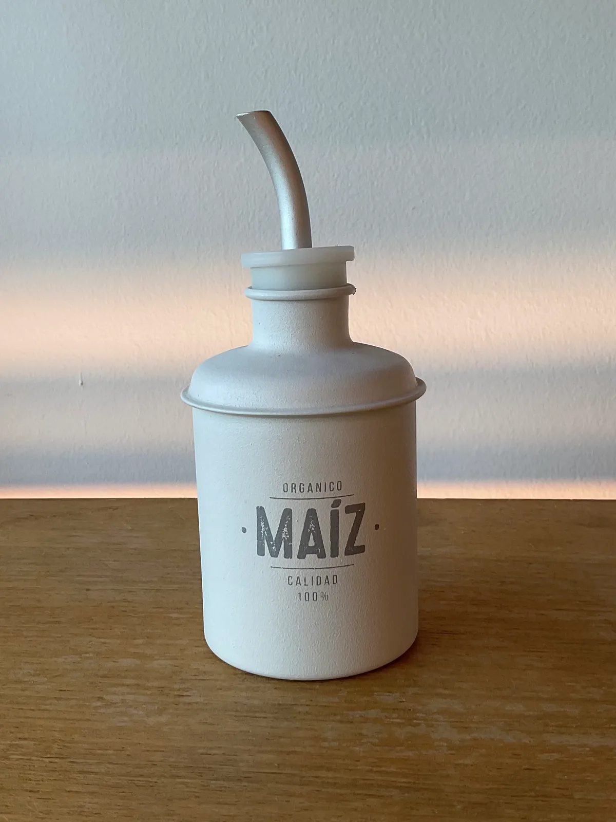 Aceitero Blanco Orgánico Maíz